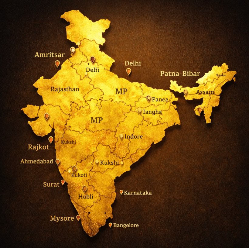 Khodal Safe Locker delivery map across India